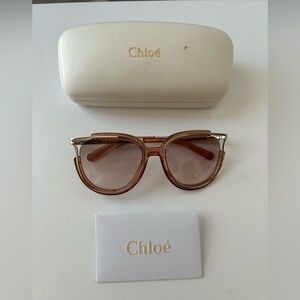 Chloe Style Jayme CE688S Brown  Retro Sunglasses, Size OS